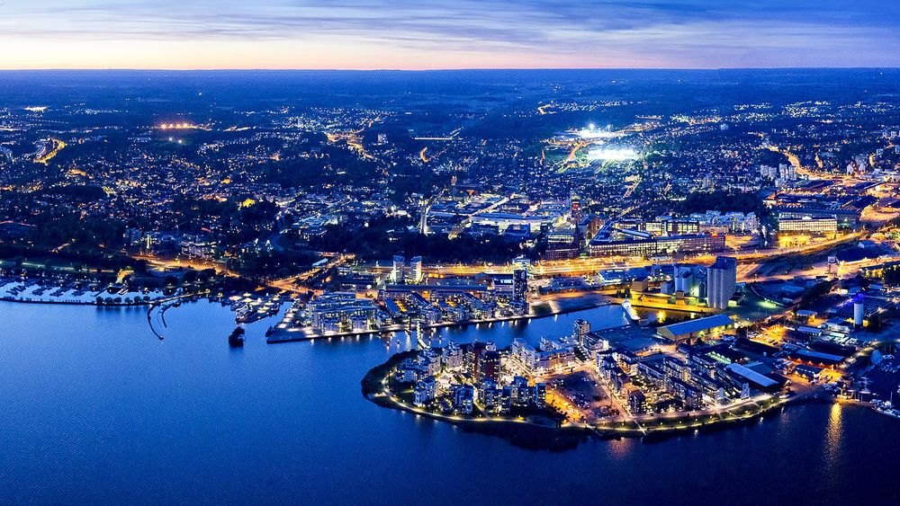 Västerås by night: Denne byen skal bli veldig smart