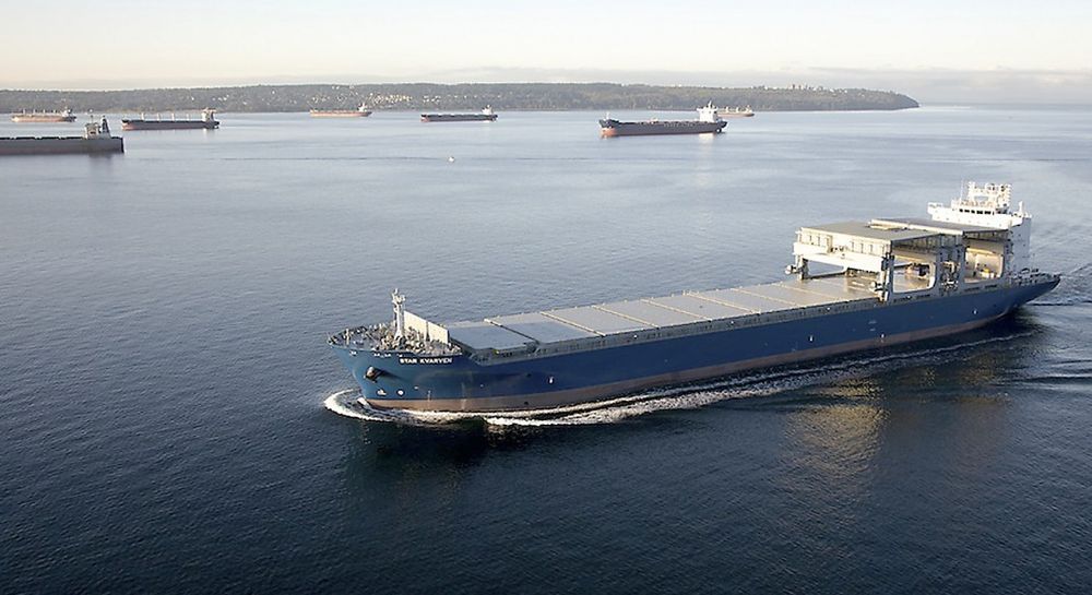 Lasteskipet Star Kvarven er bygget i 2010 og er 208 meter langt og 32 meter bredt. Det er eid av Grieg International og driftes av Grieg Star. 