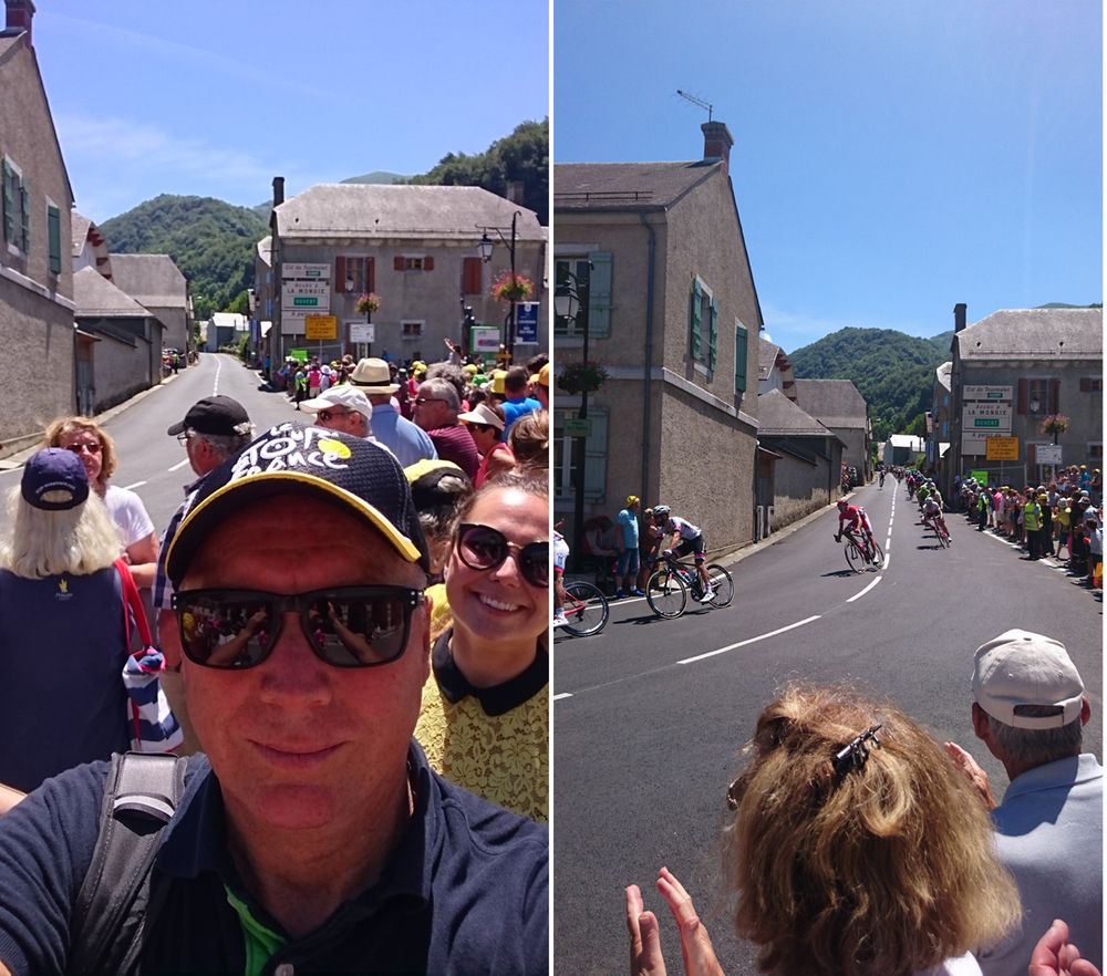 Kjell Rusti på plass i Pyreneene for å følge Tour de France.