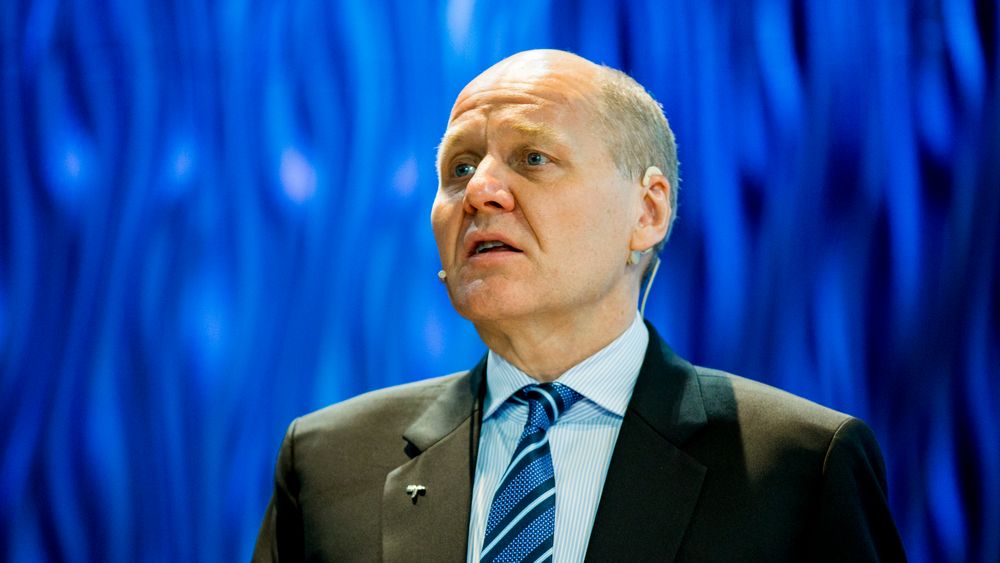 Sigve Brekke, konsernsjef i Telenor, da han la fram resultatet for andre kvartal 2016 i juli.
