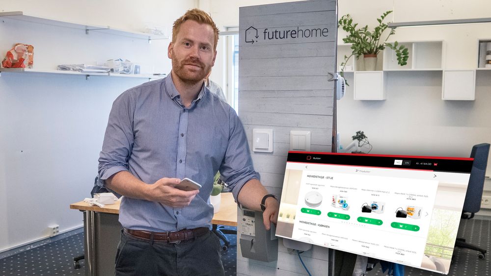 Brøyter ny mark: Erik Stokkeland, og medgründerne i Futurehome tror markedet vil vokse raskt i årene fremover.