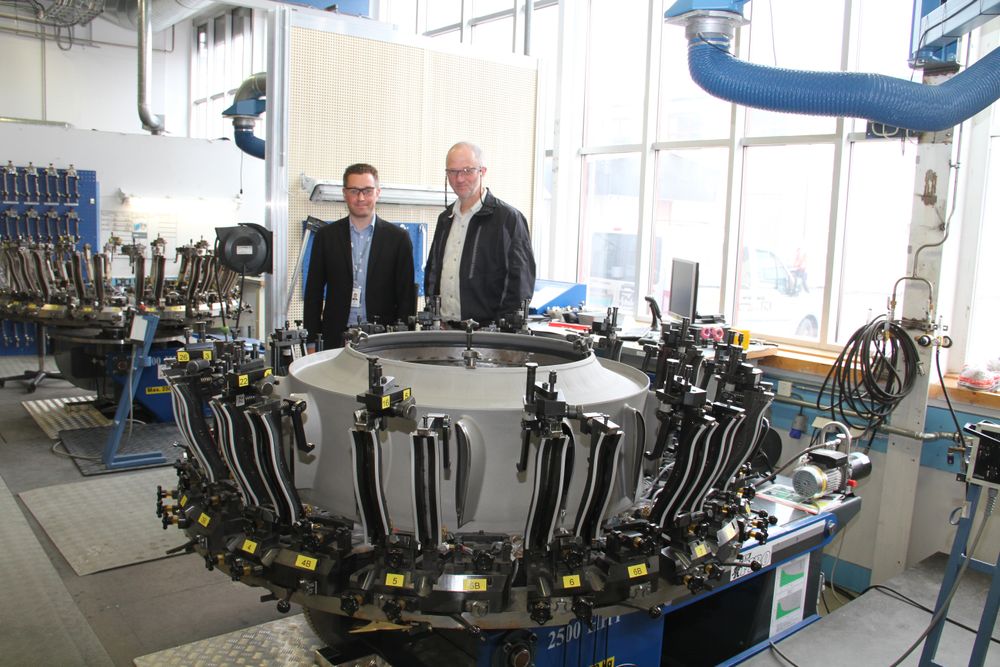 Fra venstre Ole B. Hoen og Andreas Thorvaldsen, GKN Aerospace