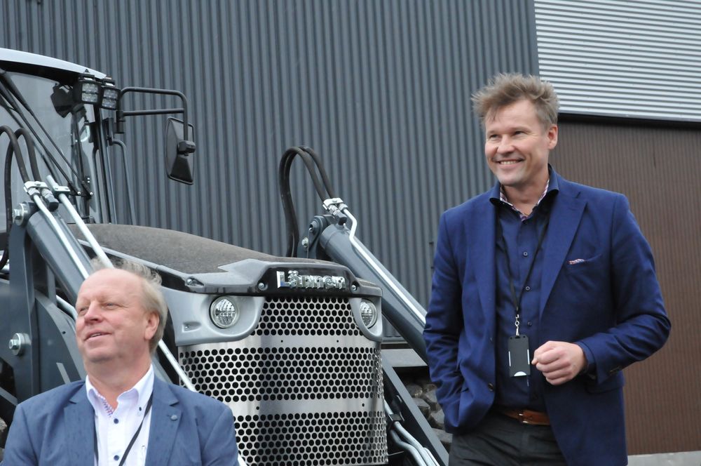 Lännen-sjef Max Quickstrøm sammen med konsernsjef Timo Huttunen.