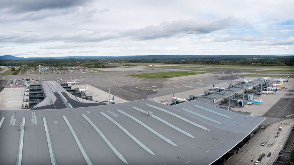 Helt ny pir: Pird Nord sees øverst til venstre i bildet.