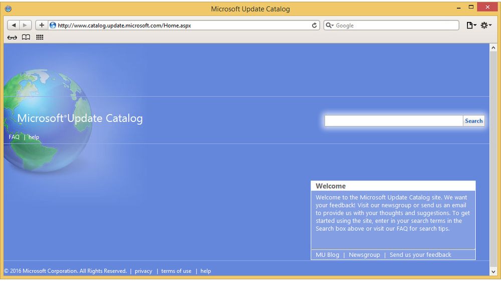 Microsoft Update Catalog fungerer nå i de fleste nettlesere, også i en gammel Safari-versjon for Windows.