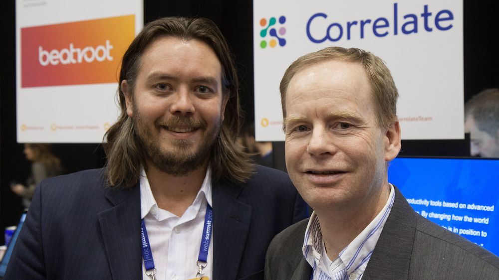 Grunnlegger og daglig leder Phillip Grønvold og administrerende direktør Lars Armyr i Correlate.