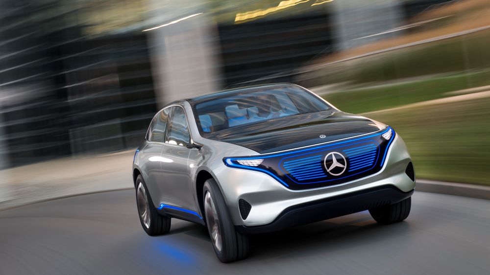 Daimler og Uber inngår avtale om selvkjørende biler. Bildet viser elbilkonseptet Mercedes-Benz EQ.