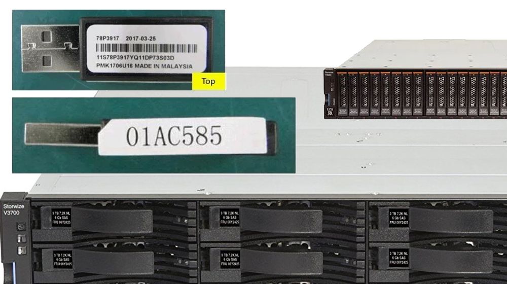 Flere av IBMs lagringssystemer i Storwize-serien er levert med en infisert USB-pinne.