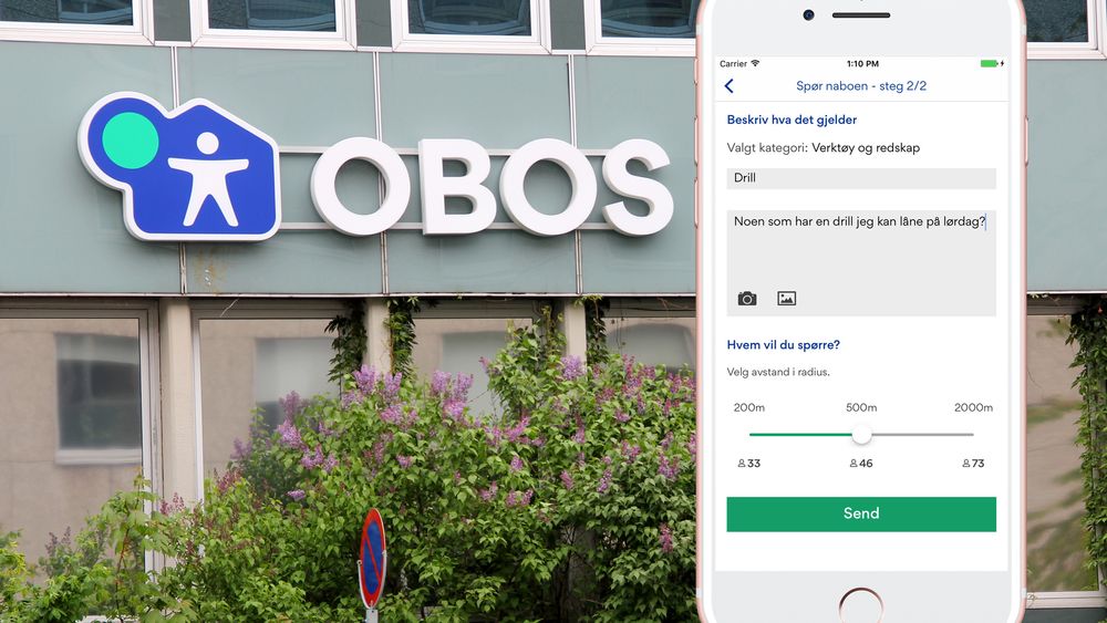 OBOS står bak den nye Nabohjelp-appen, hvor det sentrale er å bidra til økt delingsøkonomi i nabolaget.