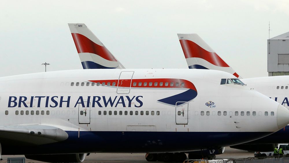 Illustrasjonsbilde: Mange kunder av British Airways (BA) har blitt frastjålet kredittopplysninger. Fotografiet viser BA-fly parkert ved Heathrow Airport.