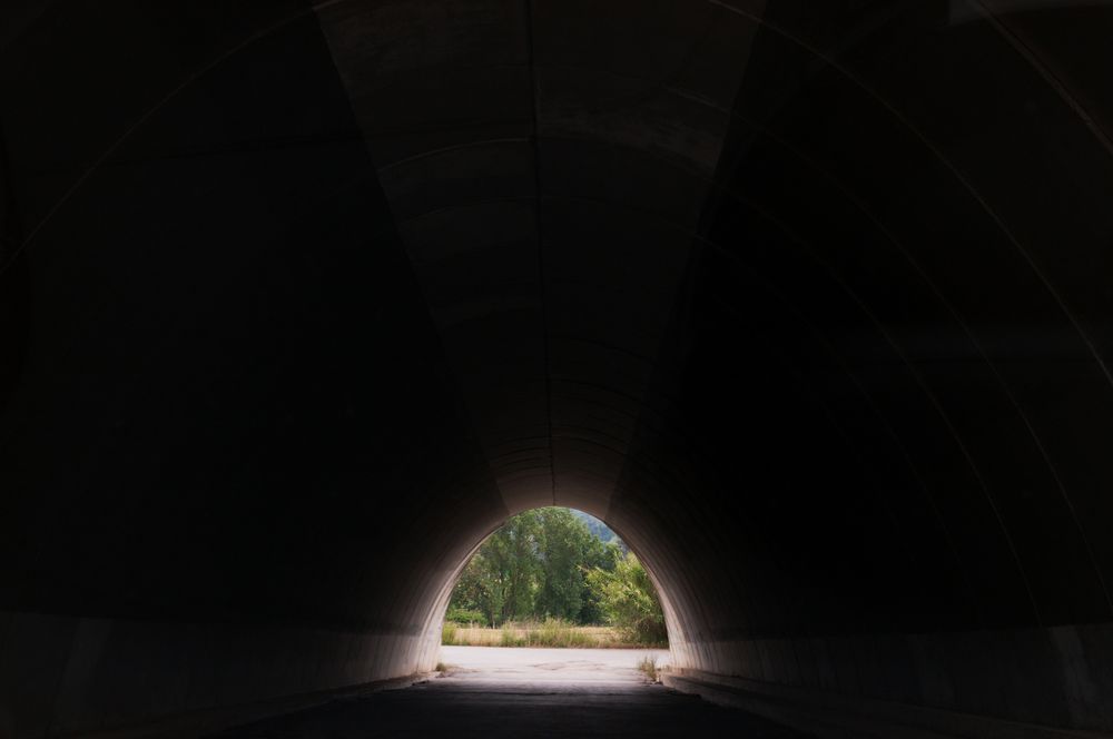 General view of a tunnel