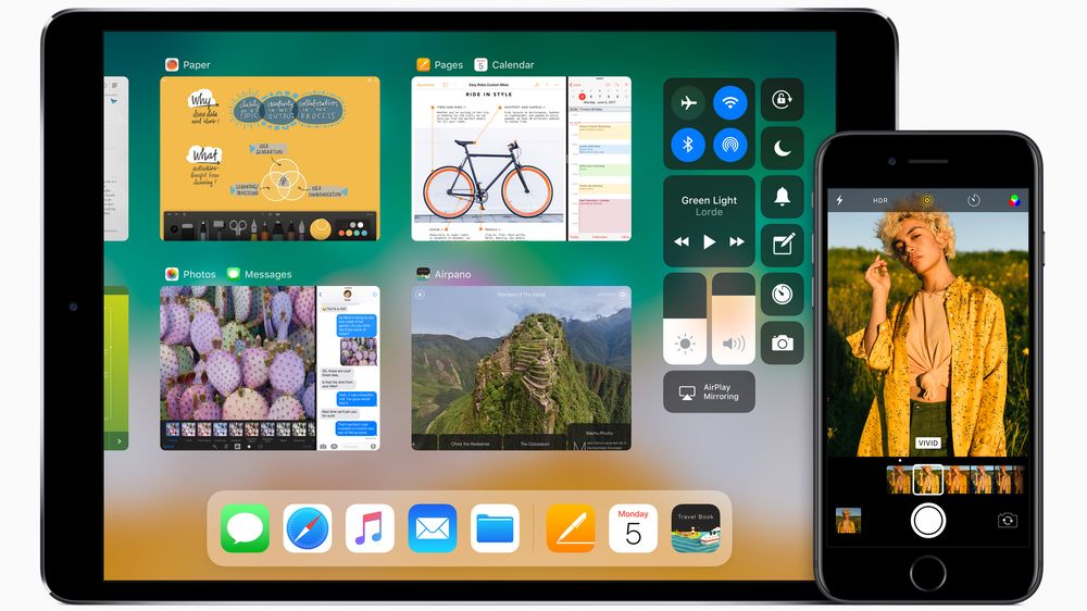 iOS 11 har fått nytt kontrollsenter, bedre multitasking og en ny filbehandler.