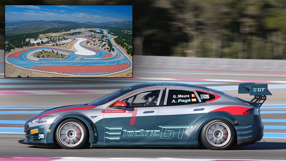 De to første løpene i den nye elektriske GT-serien arrangeres her på Circuit Paul Ricard den siste helga i november.