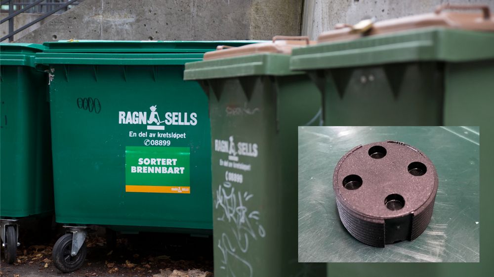 I løpet av kort tid vil 130.000 avfallsdunker i Oslo være utstyrt med denne chippen.