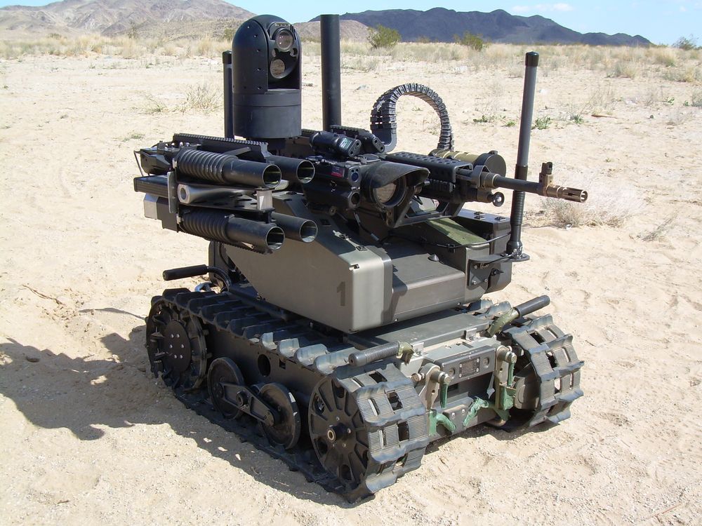 QinetiQ Modular Advanced Armed Robotic System (MAARS) er et eksempel på slike ubetjente våpen som mange teknologigründere nå ønsker at FN skal forby. Ingen fra QinetiQ har undertegnet brevet som nå er sendt til FN.