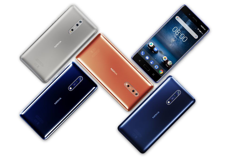 Nokia 8 kommer i flere farger