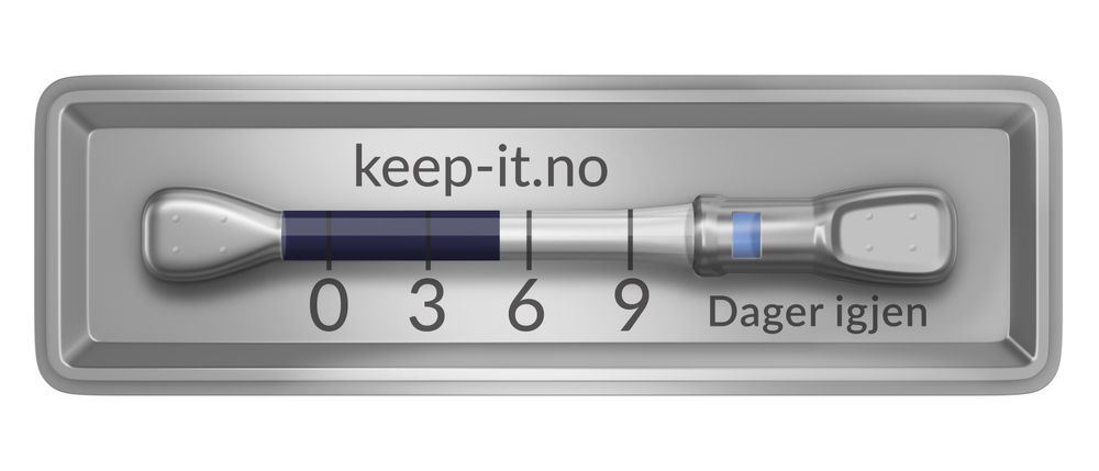 Keep-IT Technologies holdbarhetsindikator viser antall dager varen har igjen på holdbarheten. Dette gir en transparens i hele verdikjeden og sikrer kvalitet på varen helt frem til forbruk. <i>Foto:  Foto</i>