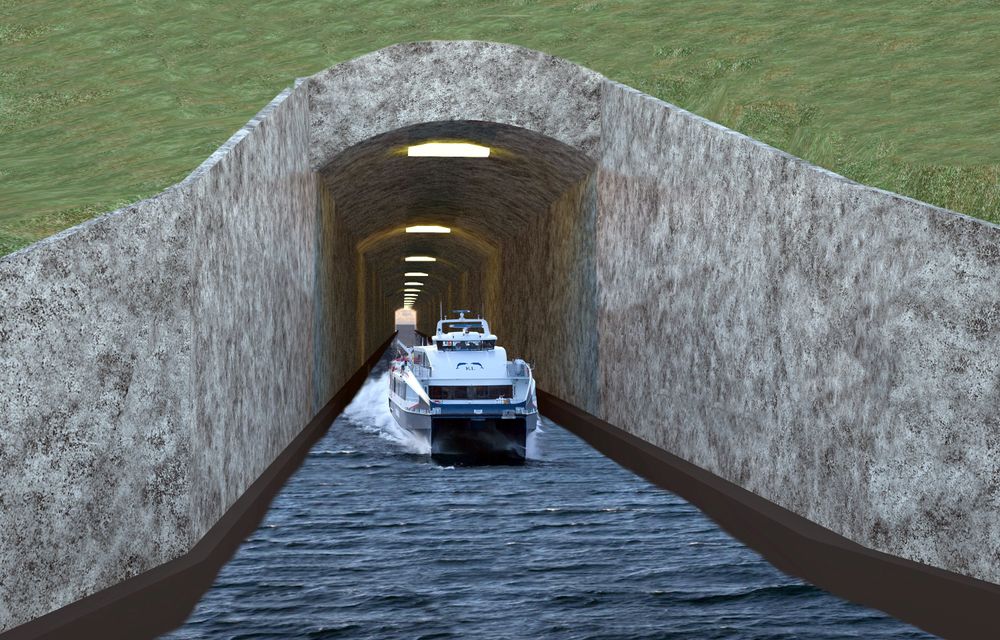 Stad skipstunnel vil gjøre det mulig å reise med hurtigbåt fra Bergen til Ålesund.