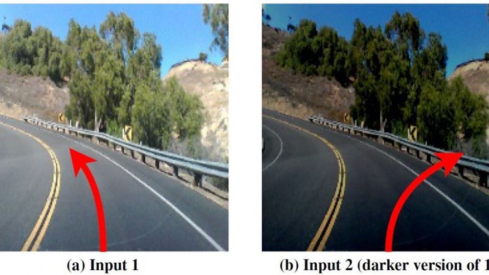 For et menneske er det ikke særlig store forskjell på disse to bildene. Men forskerne bak et nytt testverktøy for kunstig intelligens, fant ut at selv små endringer i et bilde kunne få en selvkjørende bil til å foreta en potensiell fatal feilbedømning. Forskerne fant tusenvis av tilsvarende feil. 