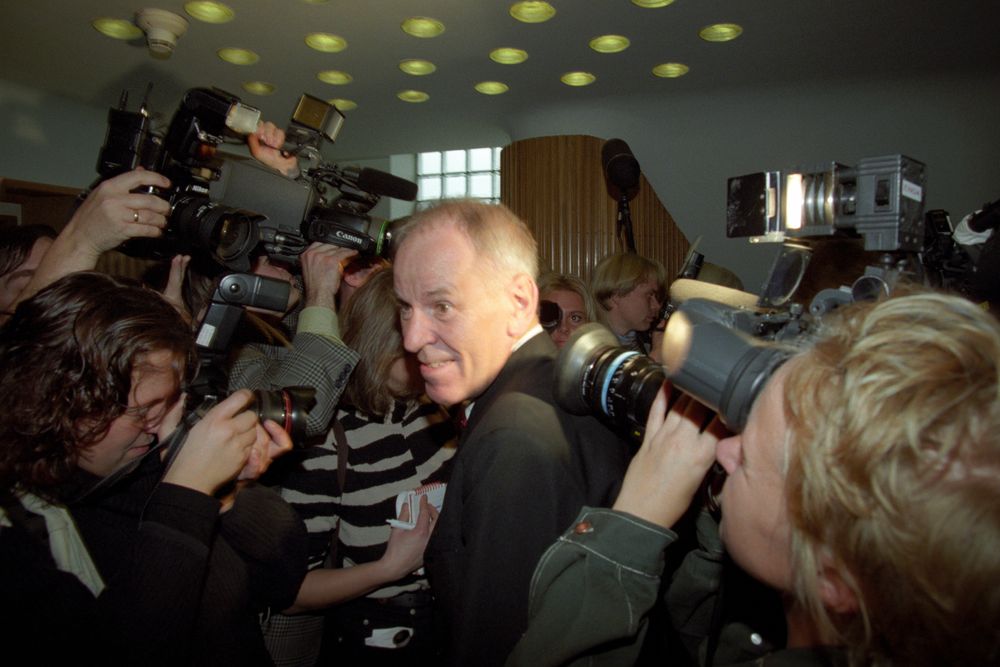 Kjell Opseth da han tiltrådte som kommunalminister i Thorbjørn Jaglands regjering i 1996.