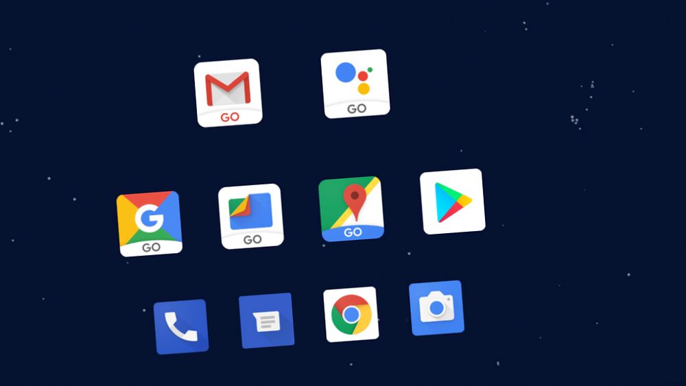 Android 8.1 Oreo Go vil inneholde tilpassede versjoner av flere av Googles egne apper, optimalisert for telefoner med svak maskinvare og lite internminne og lagringsplass.