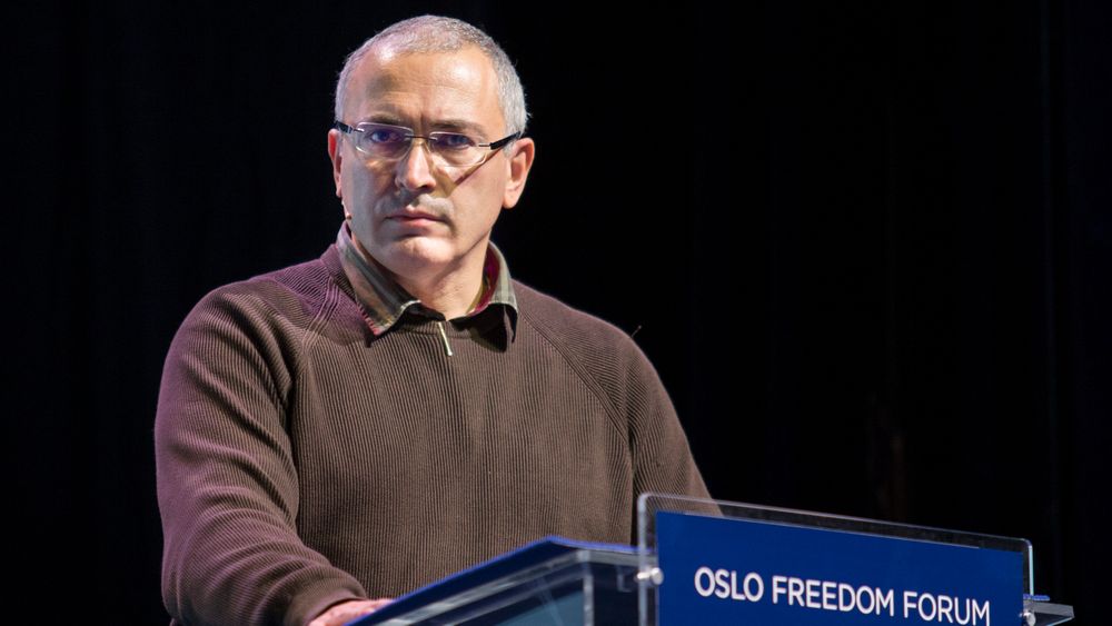 Mikhail Khodorkovskij talte mot korrupsjon i Russland under Oslo Freedom Forum 2014.