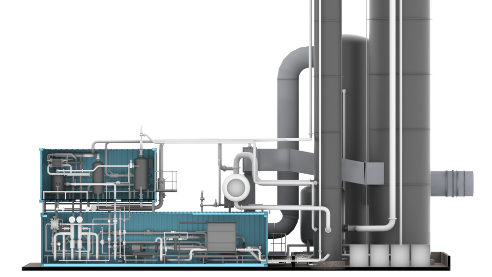 Det modulære og standardiserte CO2-fangstanlegget til Aker Solutions skal kunne rense 100.000 tonn CO2 i året. Til sammenligning renser anlegget på Mongstad 80.000 tonn CO2 i året.