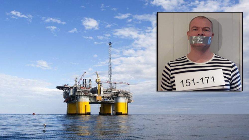 Idar Martin Herland (innfelt) er plasstillitsvalgt for Safe på Kristin-plattformen (bildet). Fagforeningen Safe mener Statoil forsøker å kneble tillitsvalgte. Torsdag fikk Herland skriftlig advarsel fra Statoil. Nå er Facebook-profilen til Herland oppdatert med det innfelte bildet.