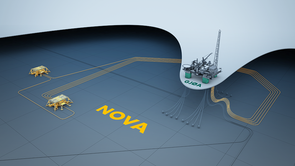 Nova bygges ut med to havbunnsrammer, tilknyttet Gjøa-plattformen i Nordsjøen.