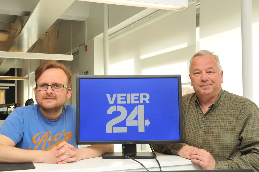 Veier24 er Våre Vegers nye nettsatsing. Nettjournalist Martin Gramnæs og redaktør Jarle Skoglund er godt fornøyd med det nye produktet. 