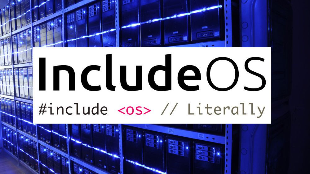 Logoen til IncludeOS er ganske selvforklarende, i alle fall utviklere med erfaring fra C/C++.