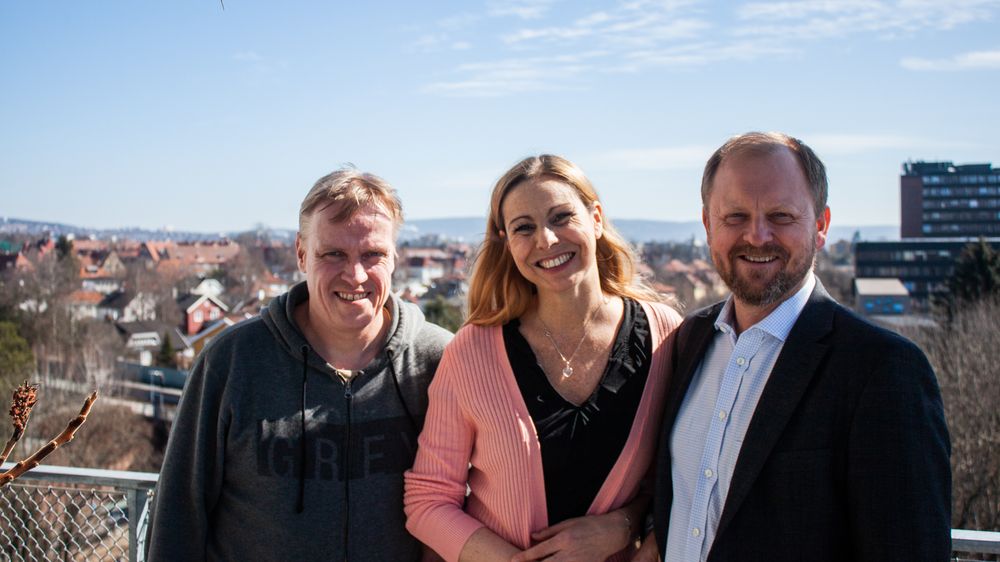 Steinar Haugen, Heidi Frost Eriksen og Gunnar Rye Bergersen i Technebies.