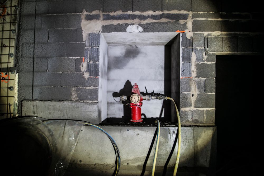 Brannhydranter finnes for hver 375 meter.