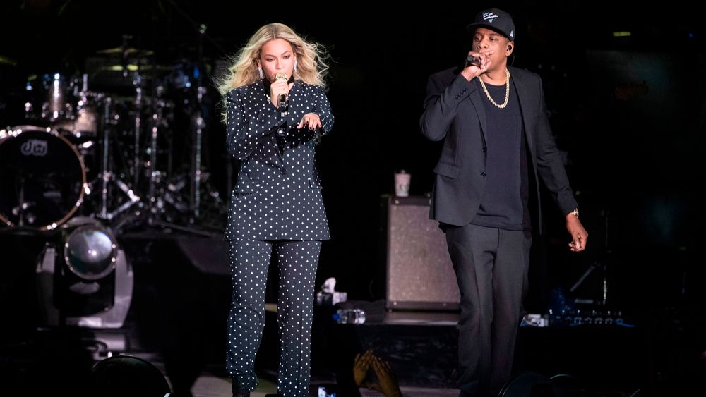 Beyoncé og ektemannen Jay Z. Sistnevnte eier strømmeselskapet Tidal og kona er medeier.