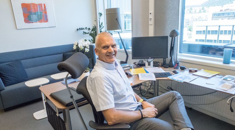 Nødnett-sjef Sigurd Heier i sitt kontor i Nydalen. Egentlig tittel er avdelingsdirektør for nød- og beredskapskommunikasjon i Direktoratet for samfunnssikkerhet og beredskap, som igjen er underlagt Justis- og beredskapsdepartementet.