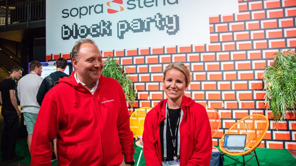 Ingrid Syrstadeng, HR-rådgiver i Sopra Steria og Audun Haugnes fra samme selskap.