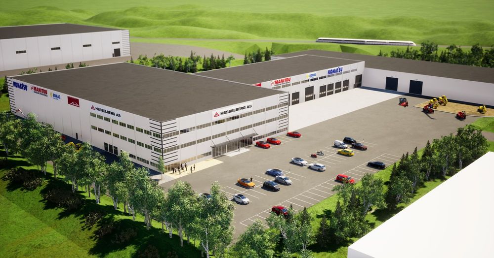 Hesselbergs nye hovedkontor ved Kløfta skal stå ferdig i 2020-