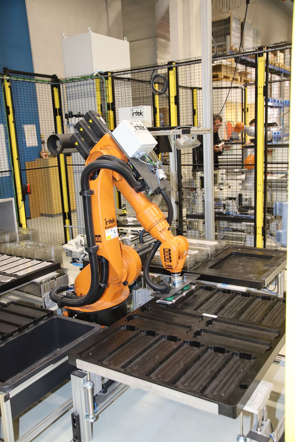Intek Engineering er fornøyd med å ha utviklet automatisert batterifabrikker, som en del av det grønne skiftet. Her fra Siemens .