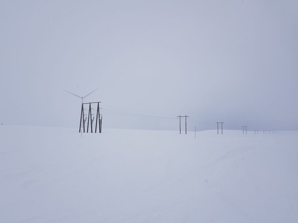 Innestengt vindkraft. Nettet fra vindparken på Raggo1 til Berlevåg er i svakeste laget og må forsterkes for Haeolus-prosjektet.