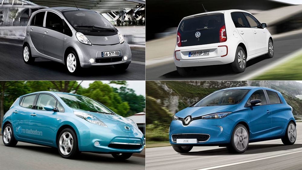 Renault, Volkswagen, Nissan og Peugeot er alle tungt inne i elbilmarkedet. Totalt ligger det an til at du i 2021 kan velge mellom over 90 ulike, rene elbilmodeller.