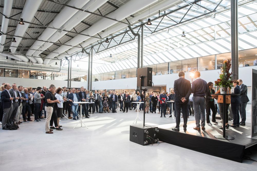 Over 500 ansatte deltok på innvielsesfesten for det nye Volvo-hovedkontoret på Campus Lundby i Gøteborg.