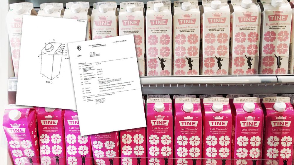 Elopak hevdet at konkurrenten Tetra Pak har etterliknet denne melkekartongen, som brukes av Tine blant annet på Østlandet.