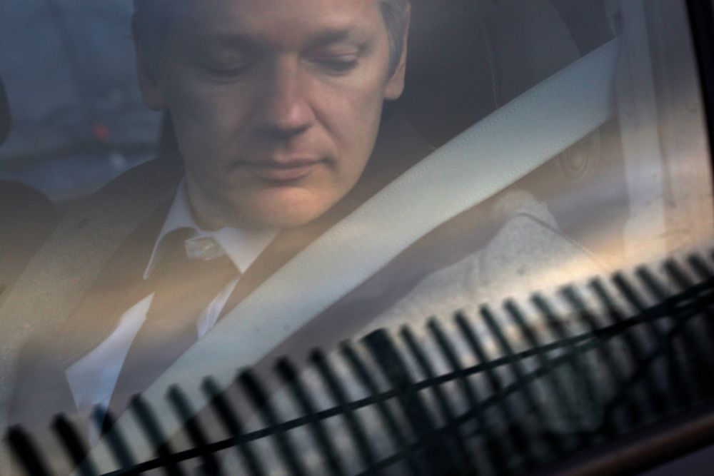 Wikileaks-grunnlegger Julian Assange har siden 2012 oppholdt seg på Ecuadors ambassade i London.