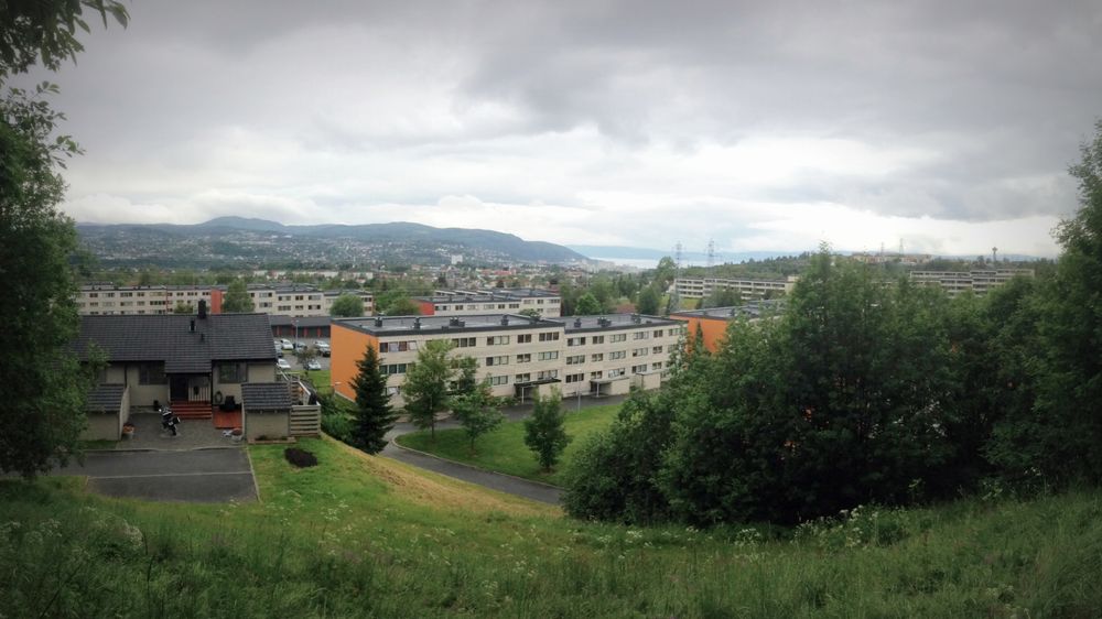 Vestlia borettslag i Trondheim, et av casene i Sintefs ferske studier av klimafotavtrykket ved energioppgradering av boligbygg.