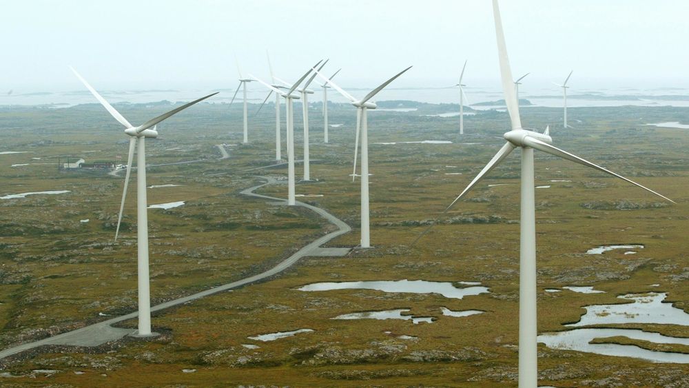 Naturvernerne er kritiske til omfanget og tempoet i den planlagte vindkraftutbyggingen i Norge. På bildet ser vi vindmølleparken på Smøla i Møre og Romsdal.