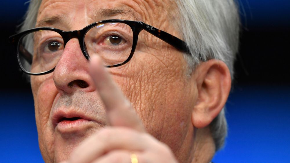 EU-kommisjonen vil trappe opp kampen mot desinformasjon foran valget til nytt EU-parlament neste år. Bildet viser EU-kommisjonens president Jean-Claude Juncker.