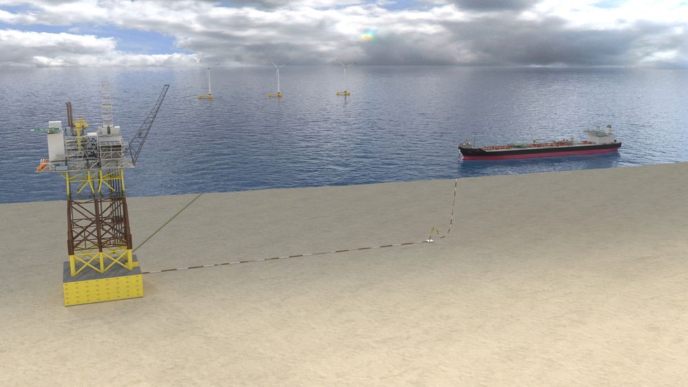 Slik ser Repsol for seg gjenbruk av Gyda-plattformen på et annet oljefelt i Nordsjøen.