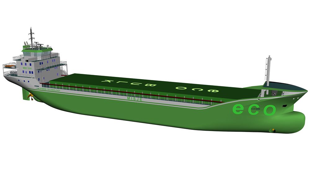 MDC har designet nytthybrid bulkskip på 5.000 dødvekttonn. Det er 89 meter langt og 15 meter bredt. Misje Rederi spør verft om pris og håper å tegne kontrakt på to med opsjoner før sommeren 2019.