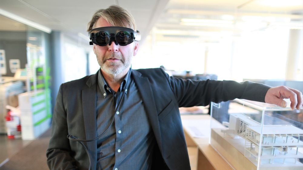 Teknologileder Knut Ramstad i arkitektkontoret Nordic er overbevist om at AR er veien å gå for byggebransjen.