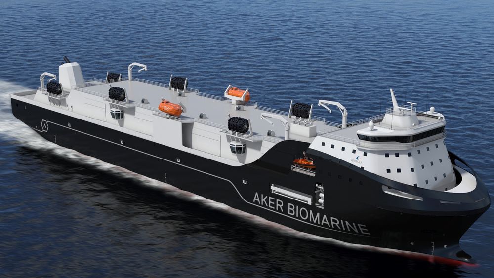 Aker Biomarines nye forsyningsskip skal støtte krilltrålerne i Sørishavet.